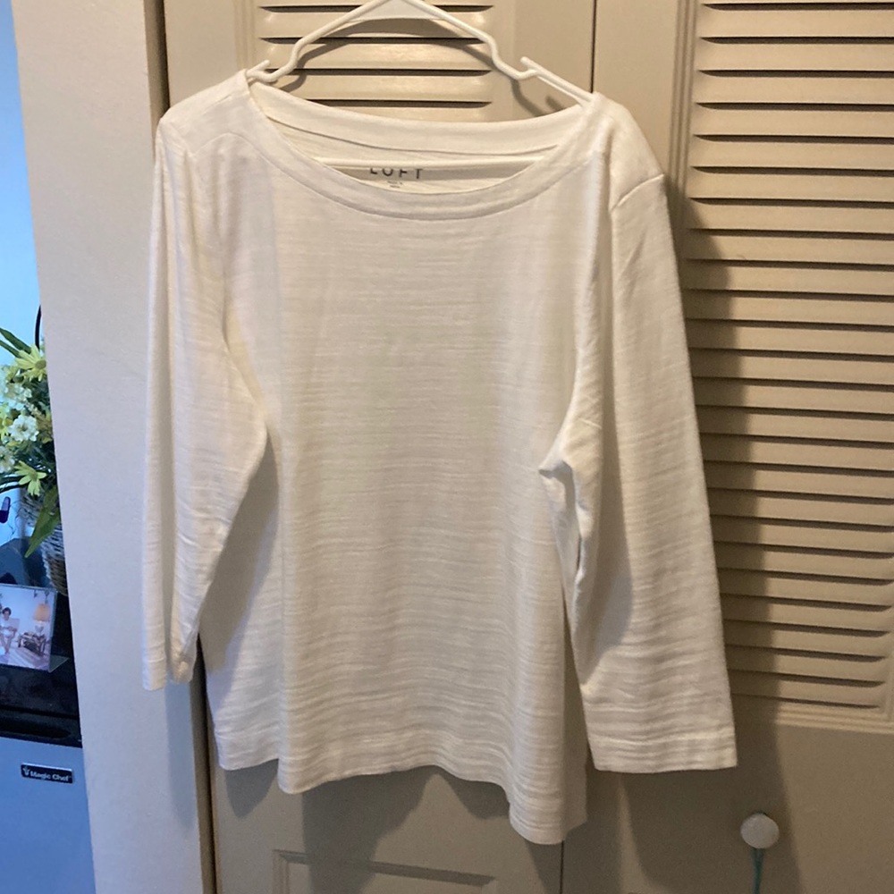 Loft White T Shirt.